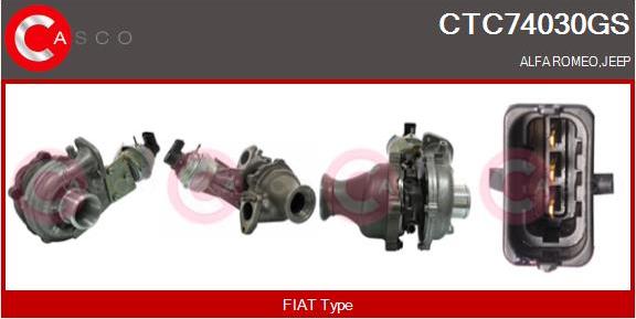 Casco CTC74030GS - Turbocompresseur, suralimentation droxauto.com