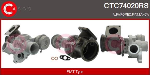 Casco CTC74020RS - Turbocompresseur, suralimentation droxauto.com