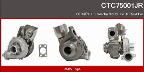 Casco CTC75001JR - Turbocompresseur, suralimentation droxauto.com