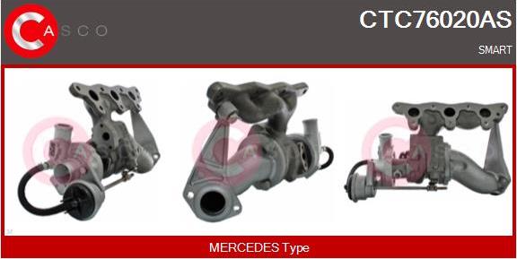 Casco CTC76020AS - Turbocompresseur, suralimentation droxauto.com