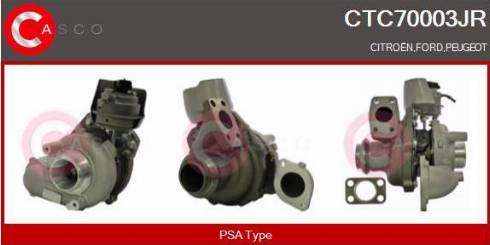 Casco CTC70003JR - Turbocompresseur, suralimentation droxauto.com