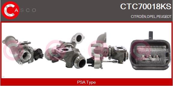 Casco CTC70018KS - Turbocompresseur, suralimentation droxauto.com