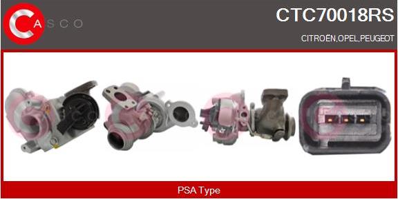 Casco CTC70018RS - Turbocompresseur, suralimentation droxauto.com