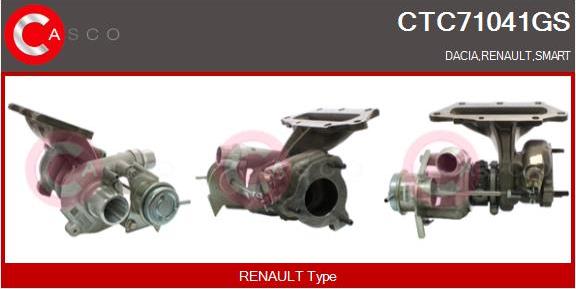 Casco CTC71041GS - Turbocompresseur, suralimentation droxauto.com