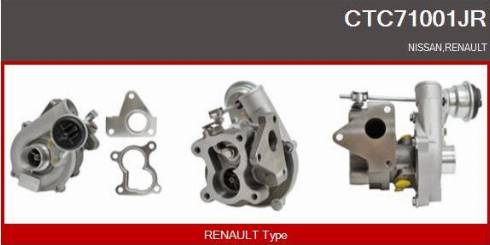 Casco CTC71001JR - Turbocompresseur, suralimentation droxauto.com