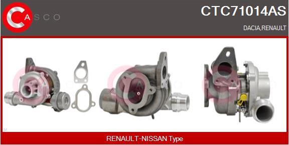 Casco CTC71014AS - Turbocompresseur, suralimentation droxauto.com