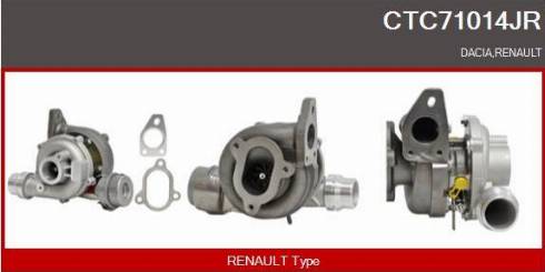 Casco CTC71014JR - Turbocompresseur, suralimentation droxauto.com