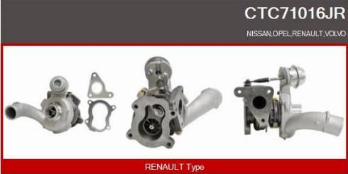 Casco CTC71016JR - Turbocompresseur, suralimentation droxauto.com