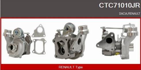 Casco CTC71010JR - Turbocompresseur, suralimentation droxauto.com