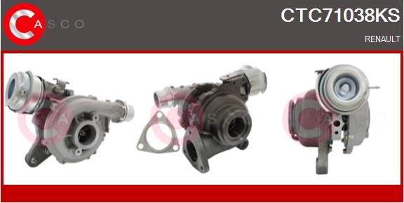 Casco CTC71038KS - Turbocompresseur, suralimentation droxauto.com