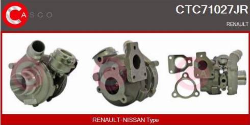 Casco CTC71027JR - Turbocompresseur, suralimentation droxauto.com