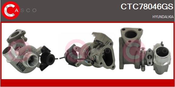 Casco CTC78046GS - Turbocompresseur, suralimentation droxauto.com