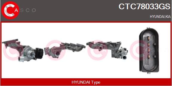 Casco CTC78033GS - Turbocompresseur, suralimentation droxauto.com