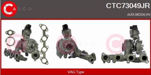 Casco CTC73049JR - Turbocompresseur, suralimentation droxauto.com