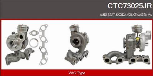 Casco CTC73025JR - Turbocompresseur, suralimentation droxauto.com