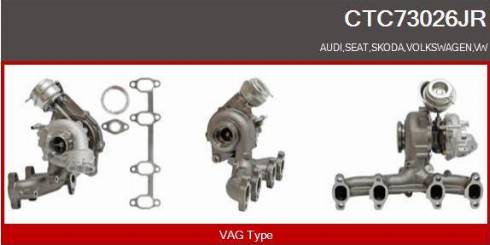 Casco CTC73026JR - Turbocompresseur, suralimentation droxauto.com