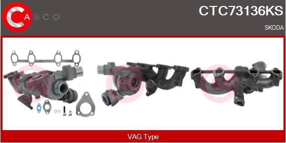 Casco CTC73136KS - Turbocompresseur, suralimentation droxauto.com