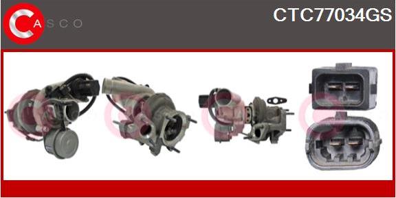 Casco CTC77034GS - Turbocompresseur, suralimentation droxauto.com