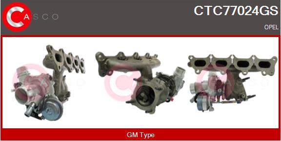 Casco CTC77024GS - Turbocompresseur, suralimentation droxauto.com