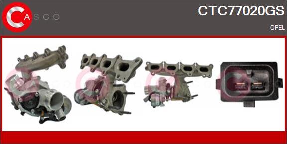 Casco CTC77020GS - Turbocompresseur, suralimentation droxauto.com