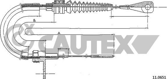 Cautex 465720 - Câble d'accélération droxauto.com