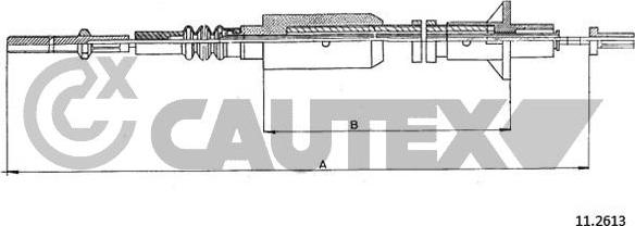 Cautex 489094 - Tirette à câble, commande d'embrayage droxauto.com
