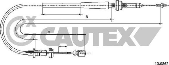 Cautex 010082 - Câble d'accélération droxauto.com