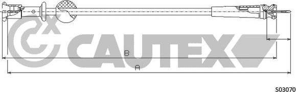 Cautex 038278 - Câble flexible de commande de compteur droxauto.com