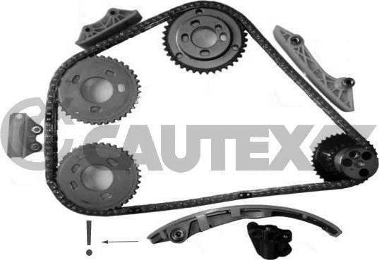 Cautex 752074 - Kit de distribution par chaîne droxauto.com