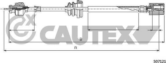 Cautex 760929 - Câble flexible de commande de compteur droxauto.com