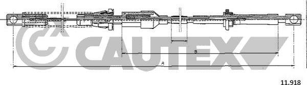 Cautex 761464 - Câble d'accélération droxauto.com