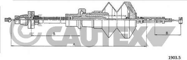 Cautex 761083 - Câble d'accélération droxauto.com