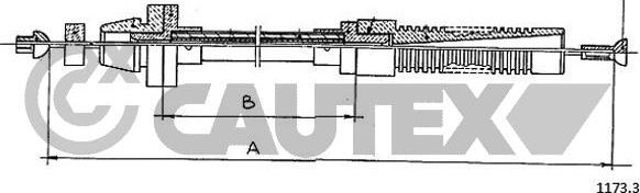 Cautex 761126 - Câble d'accélération droxauto.com