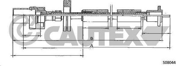 Cautex 761344 - Câble flexible de commande de compteur droxauto.com
