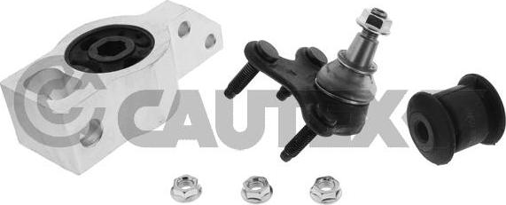 Cautex 774112 - Kit de réparation, bras triangulaire droxauto.com