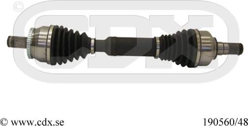 CDX 190560/48 - Arbre de transmission droxauto.com