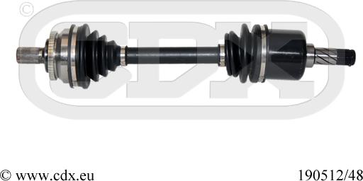 CDX 190512/48 - Arbre de transmission droxauto.com