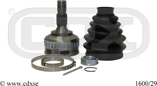 CDX 1600/29 - Jeu de joints, arbre de transmission droxauto.com