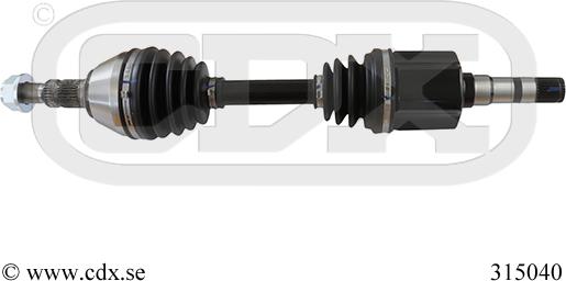 CDX 315040 - Arbre de transmission droxauto.com