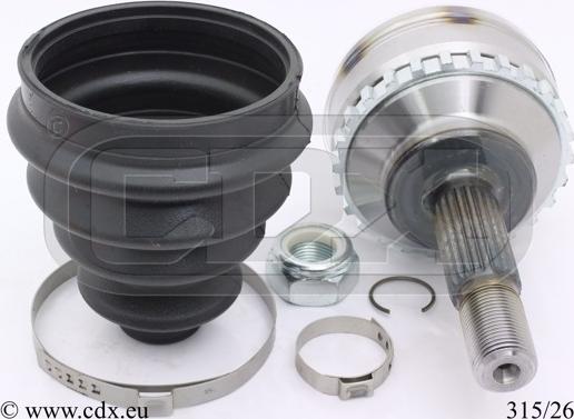 CDX 315/26 - Jeu de joints, arbre de transmission droxauto.com