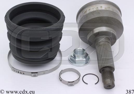 CDX 387 - Jeu de joints, arbre de transmission droxauto.com