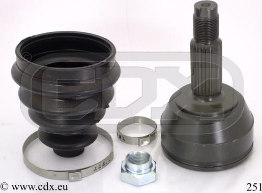 CDX 251 - Jeu de joints, arbre de transmission droxauto.com