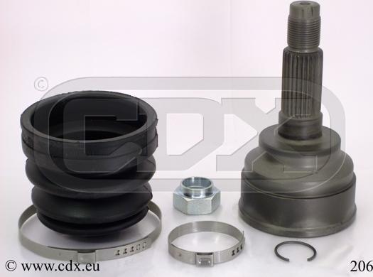 CDX 206 - Jeu de joints, arbre de transmission droxauto.com