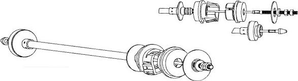 CEF CT01138 - Tirette à câble, commande d'embrayage droxauto.com