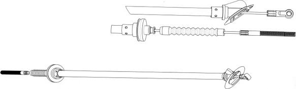 CEF FA01150 - Tirette à câble, commande d'embrayage droxauto.com