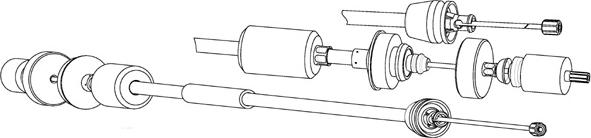 CEF RT01190 - Tirette à câble, commande d'embrayage droxauto.com