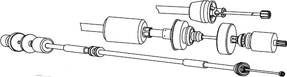 CEF RT01191 - Tirette à câble, commande d'embrayage droxauto.com