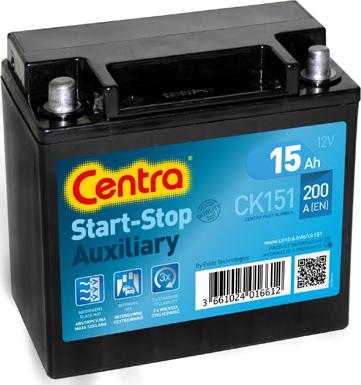 CENTRA CK151 - Batterie de démarrage droxauto.com