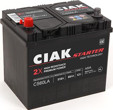 CIAKStarter CS60LA - Batterie de démarrage droxauto.com