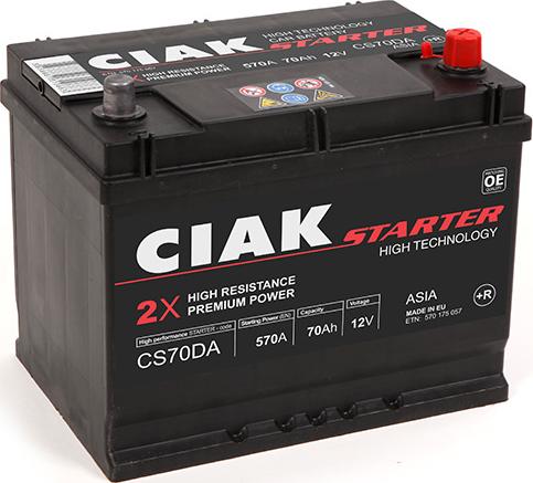 CIAKStarter CS70DA - Batterie de démarrage droxauto.com